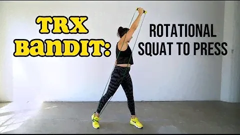 TRX Bandit Exercise: Rotational Squat Press