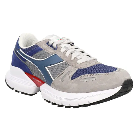 Diadora Titan Trx Nubuck Lace Up Mens Blue, Grey Sneakers Casual Shoes 177752-7-1
