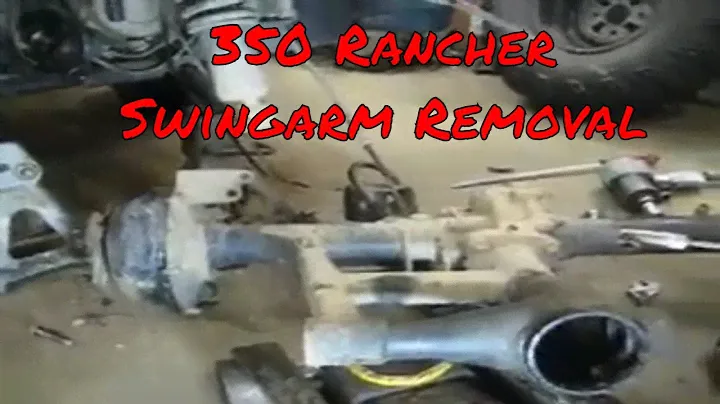 Rancher 350 TRX350 swing arm Removal