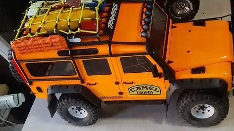 Лексановый салон лексановому Traxxas TRX4 Land Rover Defender D110 Camel Trophy
