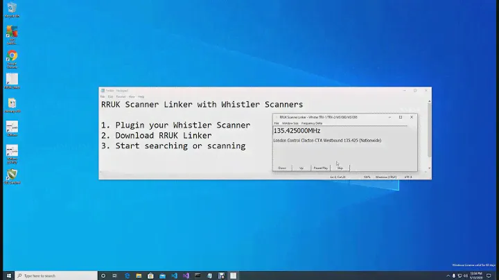 Connect your Whistler TRX-1 / TRX-2 with RRUK Scanner Linker
